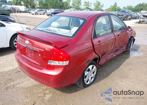 2009 Kia Spectra Ex из США, поврежденный, VIN KNAFE221695624489